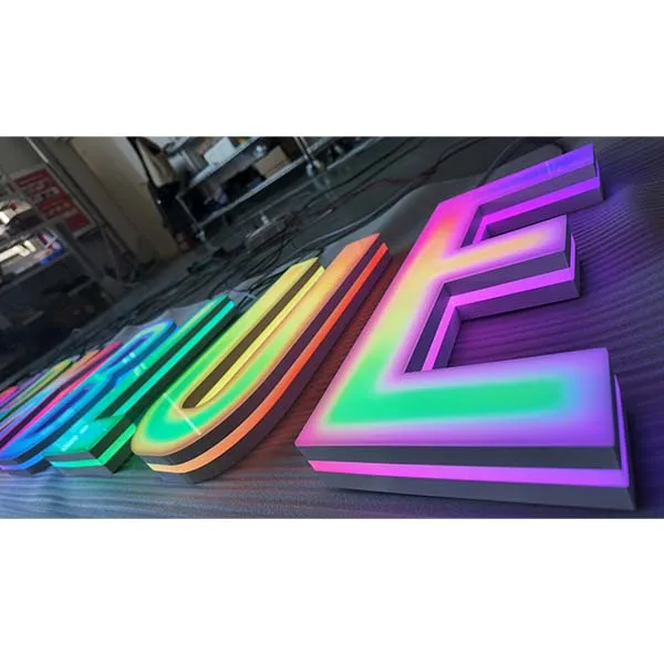 acrylic-rgb-letters real project